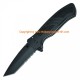 New Black Spring Assisted Tanto Half Serrated Blade Tactical Folder Open Pocket Survival Knife